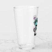 Skater Girl Supergirl Herz S Schild Glas (Rechts)