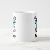 Skater Girl Supergirl Herz S Schild Jumbo-Tasse (Vorderseite)