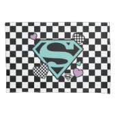 Skater Girl Supergirl Herz S Schild Kissenbezug (Vorderseite)