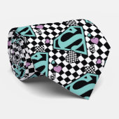 Skater Girl Supergirl Herz S Schild Krawatte (Gerollt)