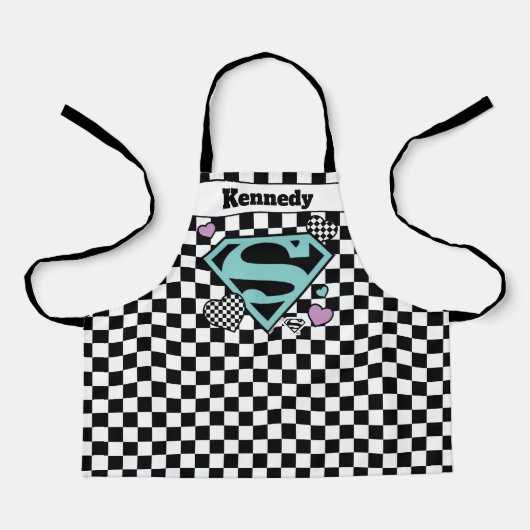 Skater Girl Supergirl Herz S Schild Schürze (Vorderseite)