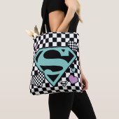 Skater Girl Supergirl Herz S Schild Tasche (Von Nahem)