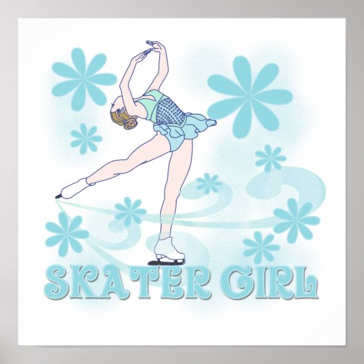 Skater Girl Tshirts und Geschenke Poster (Vorne)