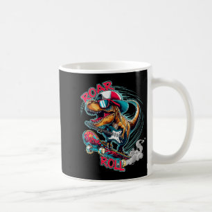 Skater Gitarre T-Rex Brüllen Roll Dinosaurier Für Kaffeetasse
