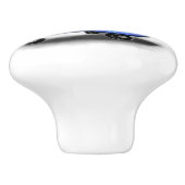 Skater Gnome mit Geschenken Weihnachts-Keramik Kno Keramikknauf (Seitenansicht)