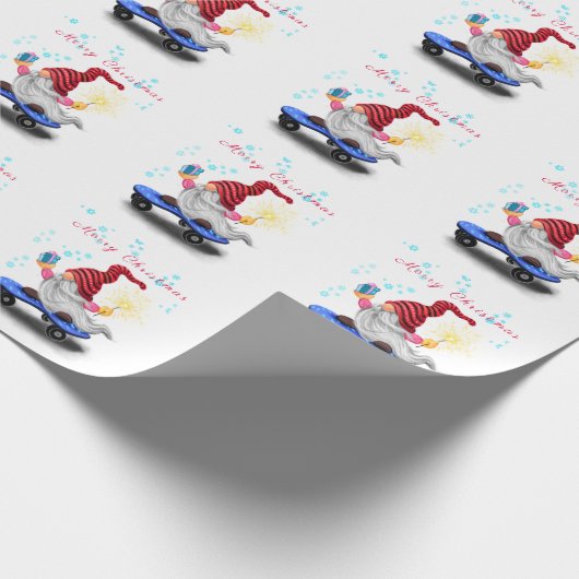 Skater Gnome mit Geschenkpapier (Ecke)