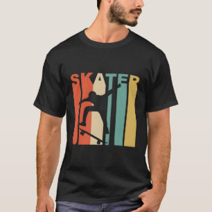 Skater im Stil der 1970er Jahre Skateboarder Skate T-Shirt