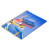 Skater in Aktion: Motivierend Behaltend Fortschrit Notizblock (Linke Seite)