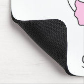 Skater in Rosa Mauspad (Ecke)