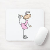 Skater in Rosa Mauspad (Mit Mouse)