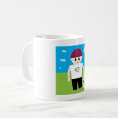 Skater-Junge Kaffeetasse (Vorderseite Links)