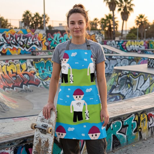 Skater Junge Schürze