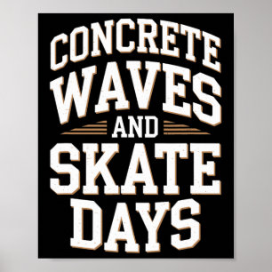 Skater-Junge-Skatparks-Skateboardfahren-Skater-Ska Poster