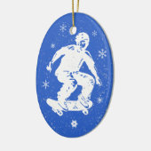 Skater-Jungen-fantastisches Keramik Ornament (Links)