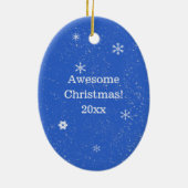 Skater-Jungen-fantastisches Keramik Ornament (Hinten)