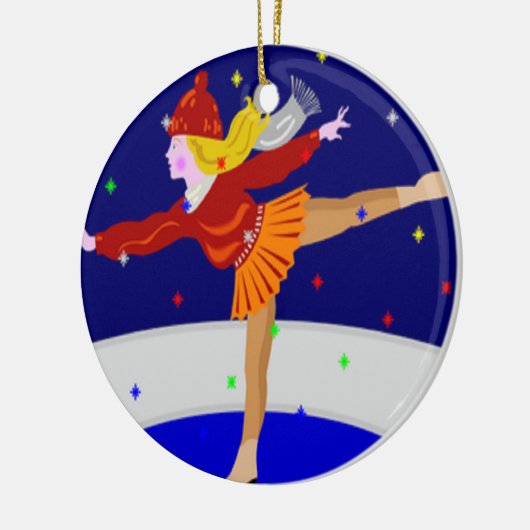 Skater Keramik Ornament (Links)