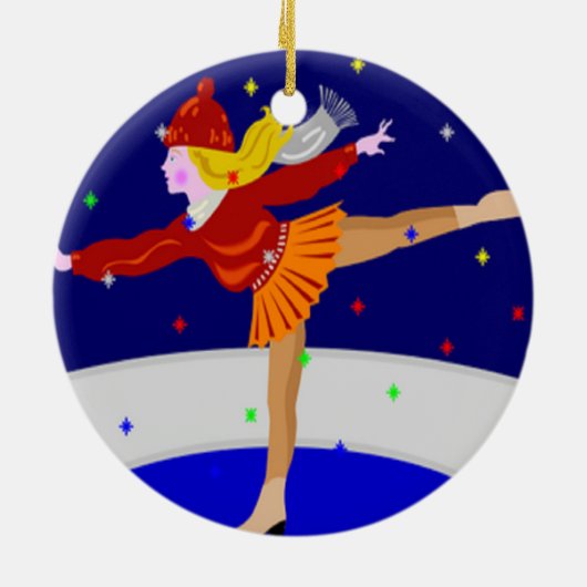 Skater Keramik Ornament (Hinten)