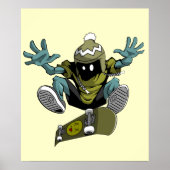Skater-Kickflip-Poster Poster (Vorne)