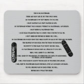 Skater-Kredo Mousepad (Vorne)
