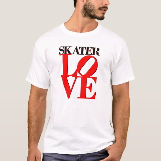 Skater-Liebe T-Shirt (Vorderseite)