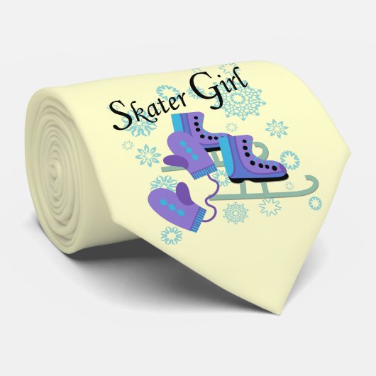 Skater-Mädchen Krawatte (Gerollt)