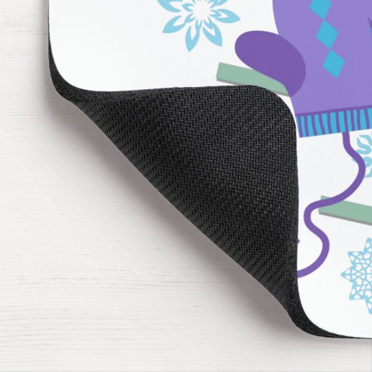 Skater-Mädchen Mousepad (Ecke)