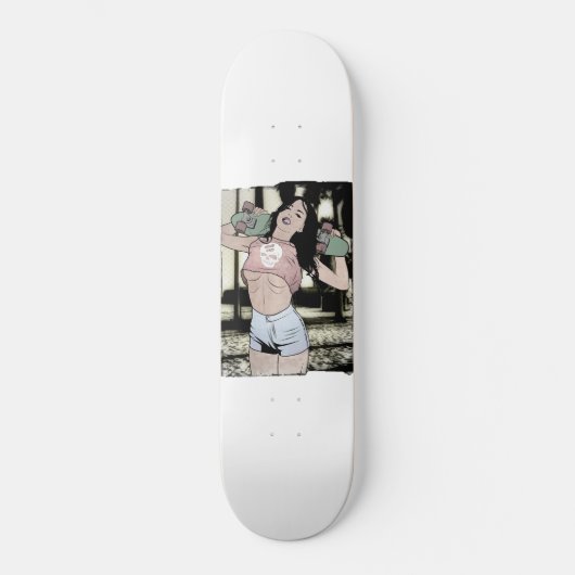 Skater-Mädchen Skateboard (Vorderseite)