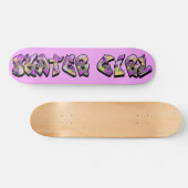 Skater-MädchenGraffitiSkateboard Skateboard (Horizontal)