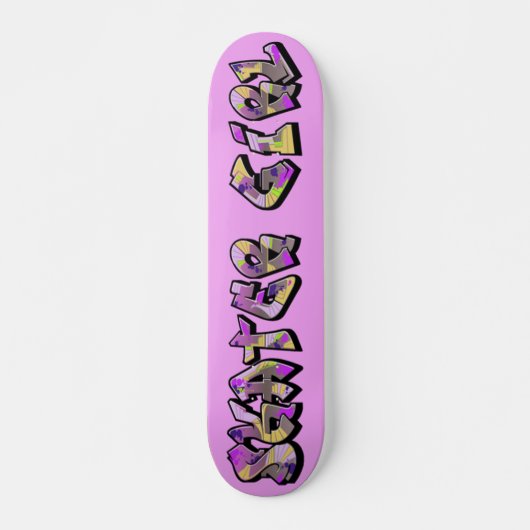 Skater-MädchenGraffitiSkateboard Skateboard (Vorne)