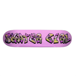 Skater-MädchenGraffitiSkateboard Skateboard