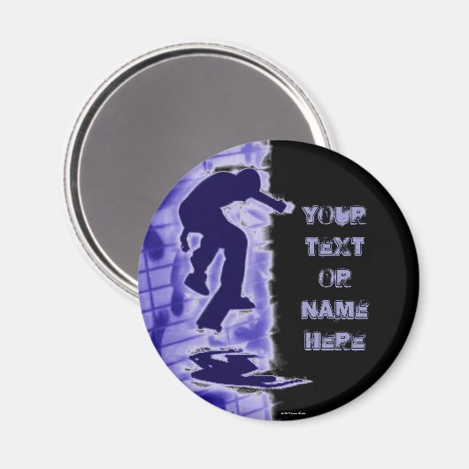 Skater Magnet (Vorderseite/Rückseite)