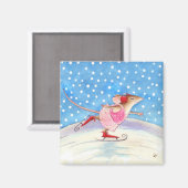 Skater-Magnet der Maus Magnet (Vorderseite/Rückseite)