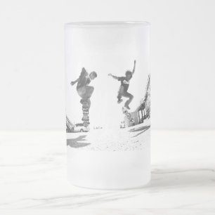 Skater Mattglas Bierglas