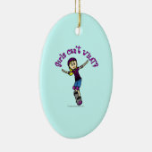 Skater mit Helm Keramikornament (Rechts)