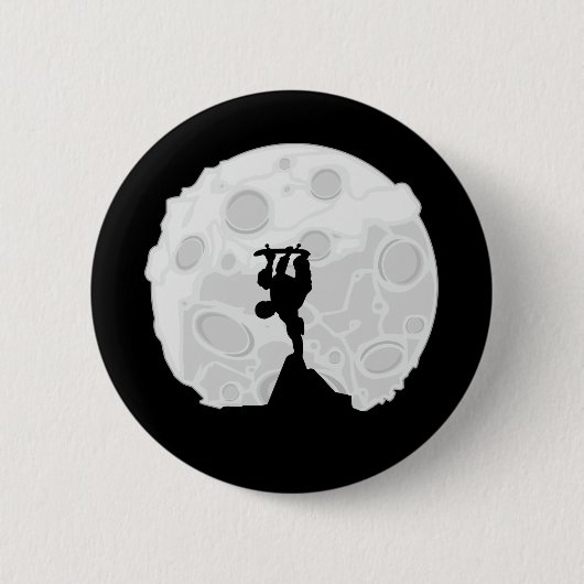 Skater Moon Button (Vorderseite)