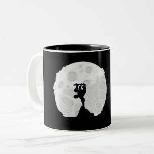 Skater Moon Zweifarbige Tasse