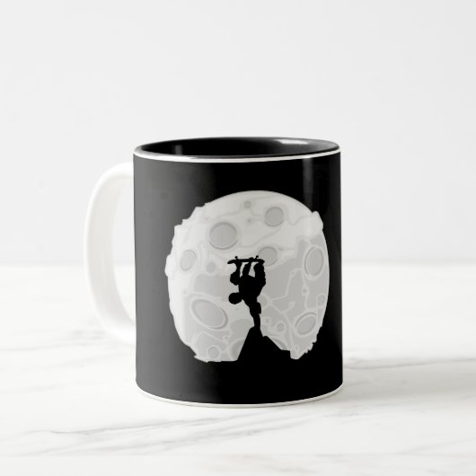 Skater Moon Zweifarbige Tasse (Vorderseite Links)