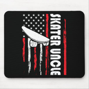 Skater Onkel Lustiger Skater Skateboardfahrer Typ Mousepad