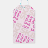 Skater Park Fun Girl Geburtstagsparty Geschenkanhänger (Rückseite)