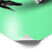 Skater Pferd Fotodruck (Ecke)