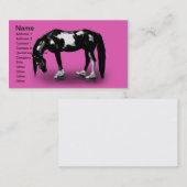 Skater-Pferd Visitenkarte (Vorne/Hinten)