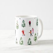 Skater Pine Wand Skaten Weihnachten Kaffeetasse (VorderseiteRechts)