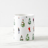 Skater Pine Wand Skaten Weihnachten Kaffeetasse (Mittel)