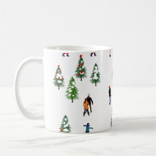 Skater  Pine Wand Skaten Weihnachten Kaffeetasse