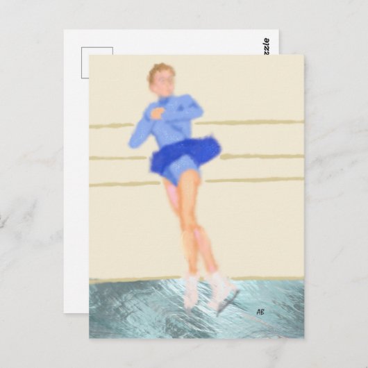 Skater Pirouette, Postkarte (Vorne/Hinten)