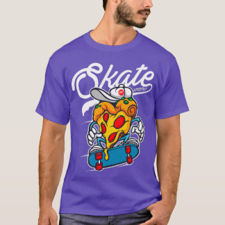 Skater Pizza Long T-Shirt