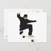 Skater Postkarte (Vorne/Hinten)