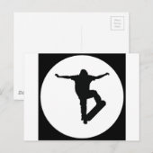 "Skater" Postkarte (Vorne/Hinten)