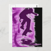 Skater Postkarte (Vorne/Hinten)