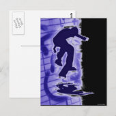 Skater Postkarte (Vorne/Hinten)